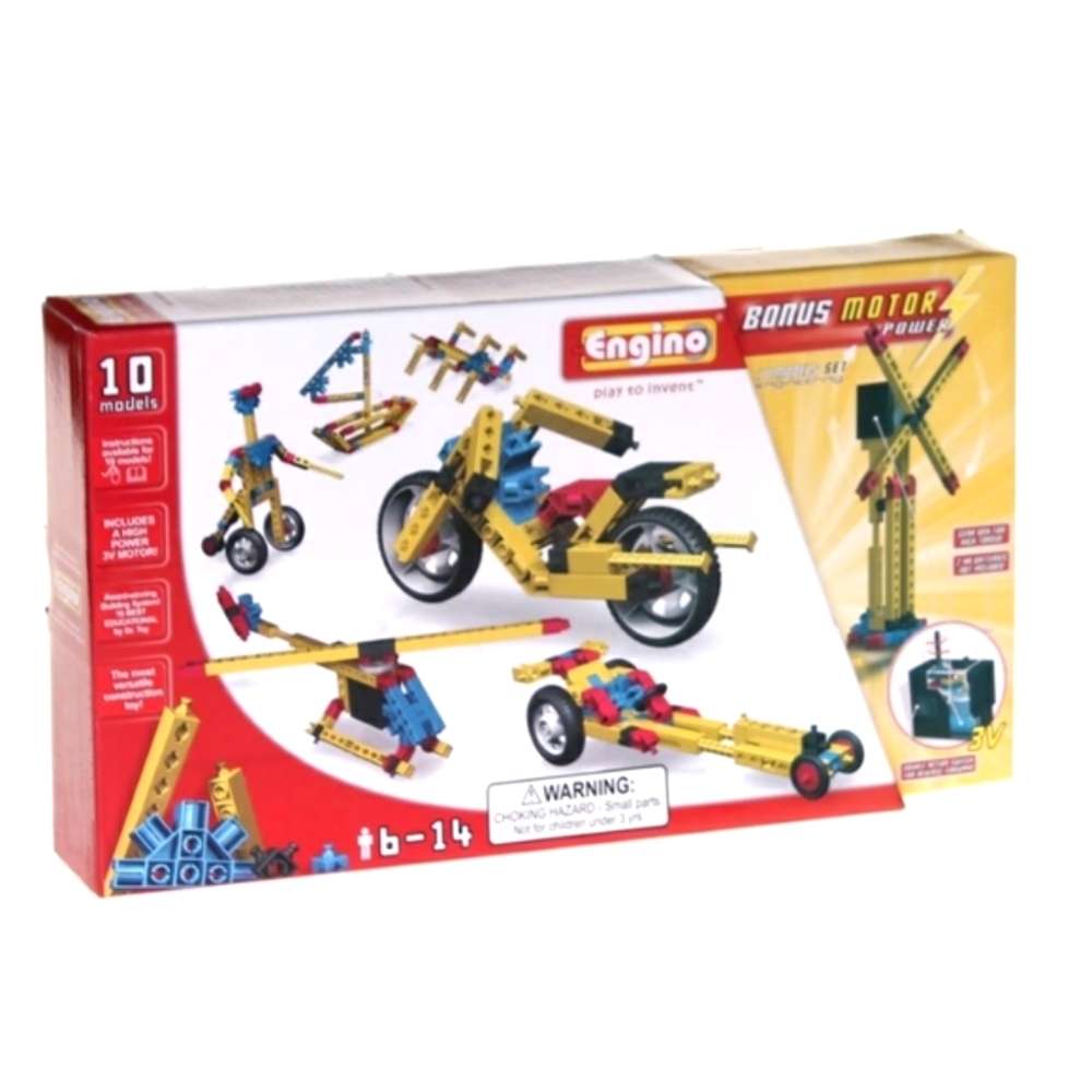 Engino 10 Models Building Set Plus Bonus Motor NWT